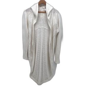 Anthropologie Moth Open Weave Open‎ Front Knit Cardigan Fairy Goblin Core Sz MD